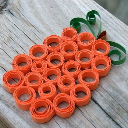 Paper Pumpkin Craft | Munchkins and Mayhem