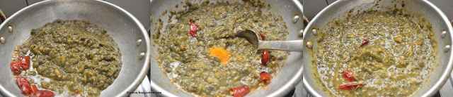 Step 5 - Spinach Dal Recipe | Keerai parupu masiyal 