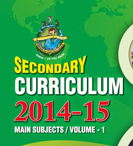 CBSE  Curriculum 2014-15