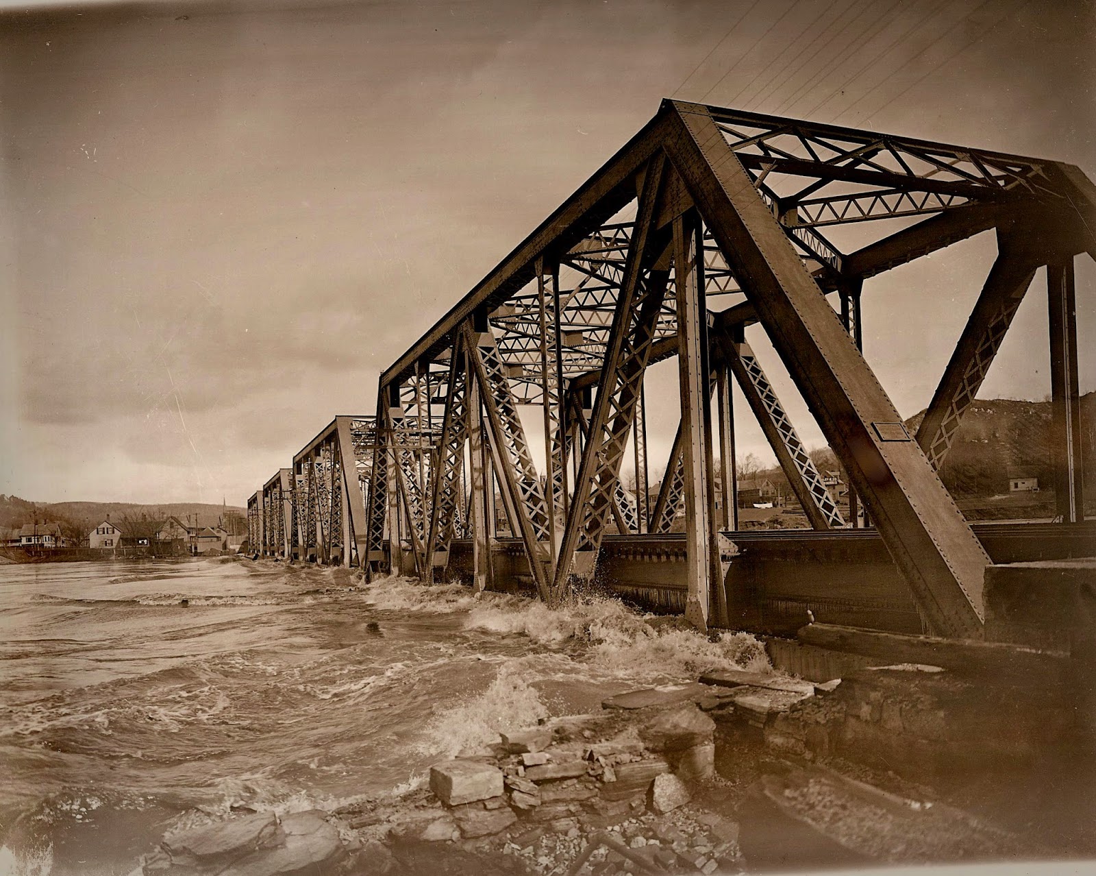 Historic Photos Bellows Falls, VT and surrounding area Flood of 1913