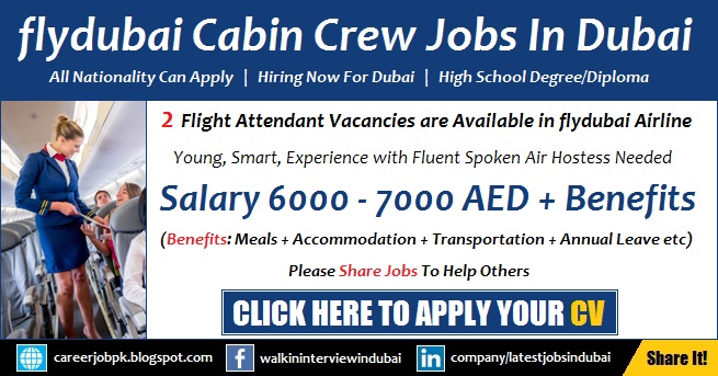 flydubai Careers and Jobs 2017 for Cabin Crew Multiple Jobs flydubai Careers and Jobs 2017 for Cabin Crew Latest Advertisement