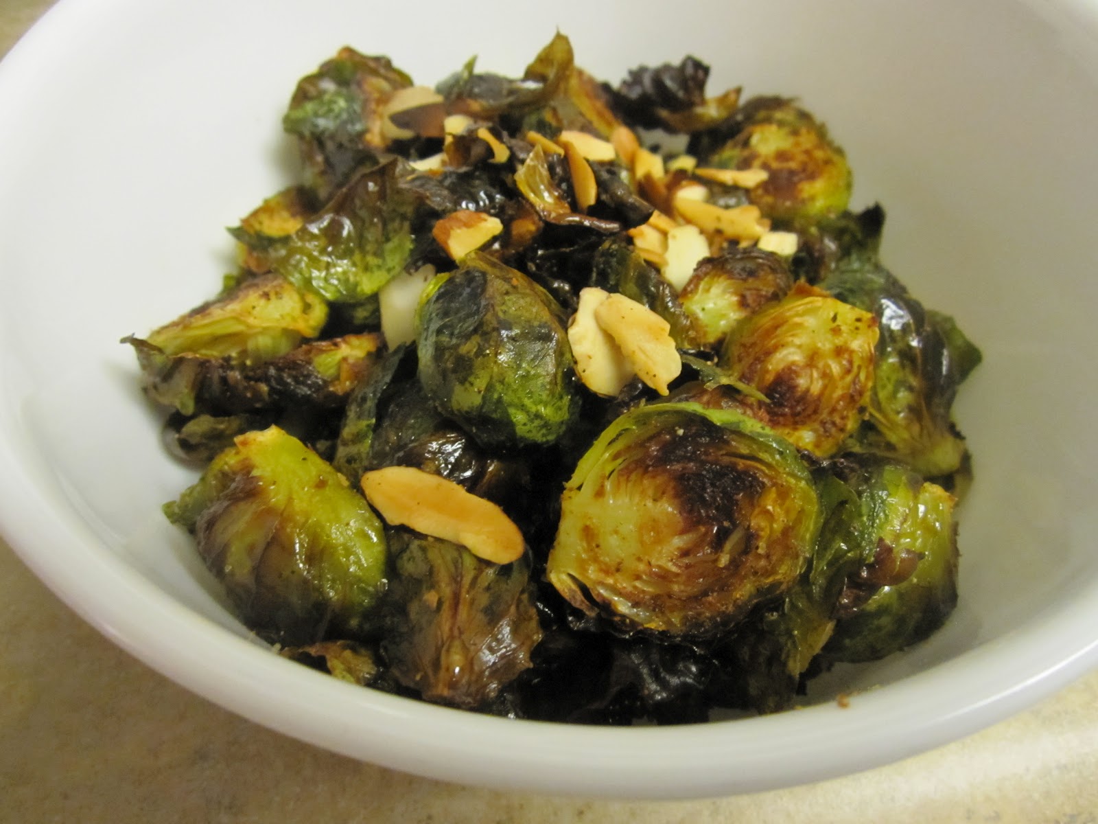 Pretty Penny Roasted Brussel Sprouts With Red Wine Vinagrette