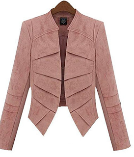 Pink Faux Leather Jackets for Spring