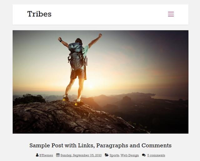 Tribes Blogger theme