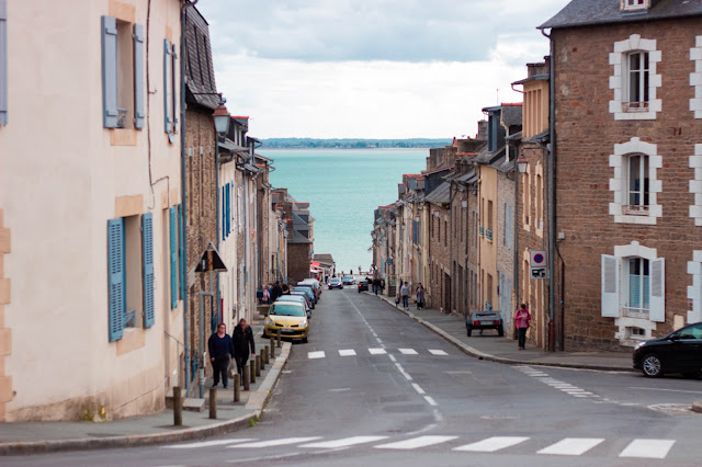 Cancale Vue sur Cancale et sa plage