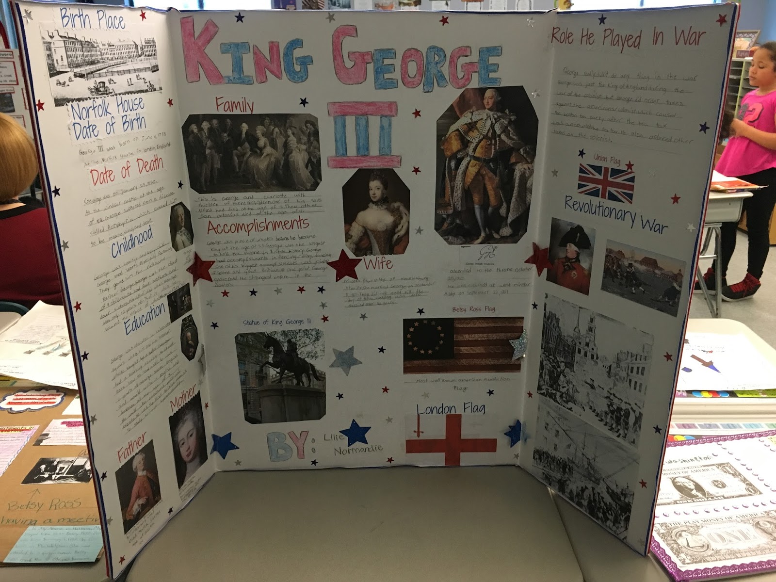 McAuliffe Elementary School: 3rd Grade History Projects