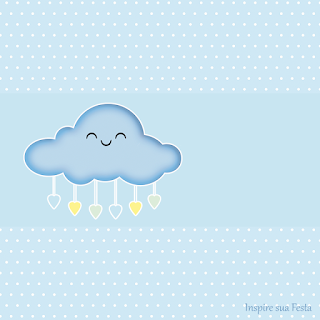 Lluvia de Bendiciones en Amarillo y Celeste: Invitaciones y Etiquetas para Candy Bar para Imprimir Gratis. Etiquetas de Lluvia de Bendiciones en Amarillo y Celeste para imprimir gratis.