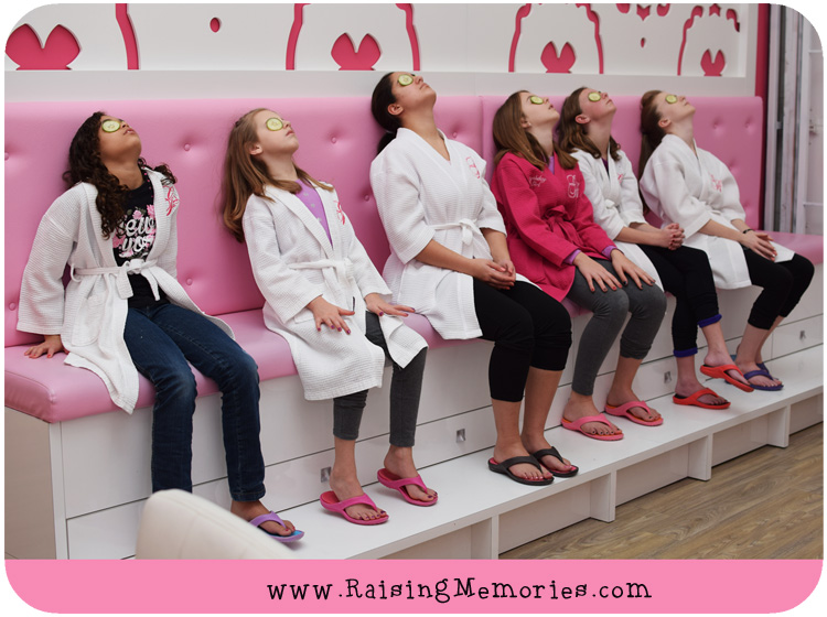 Spa Themed Birthday Party for Tweens at Glama Gal