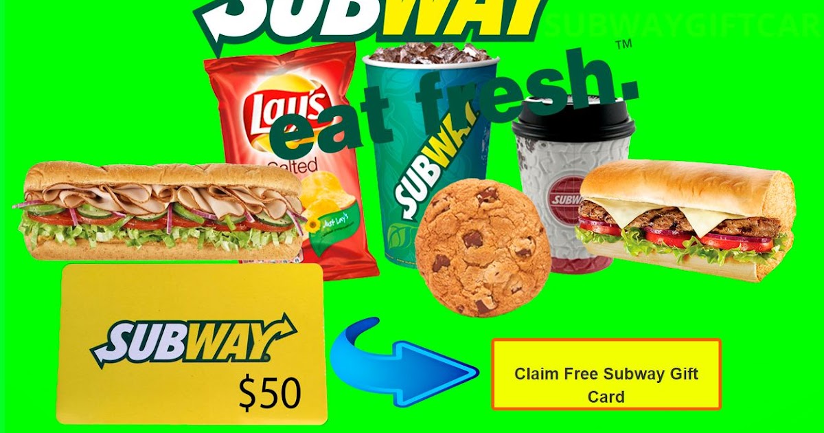 Subway Gift Card Codes Generator