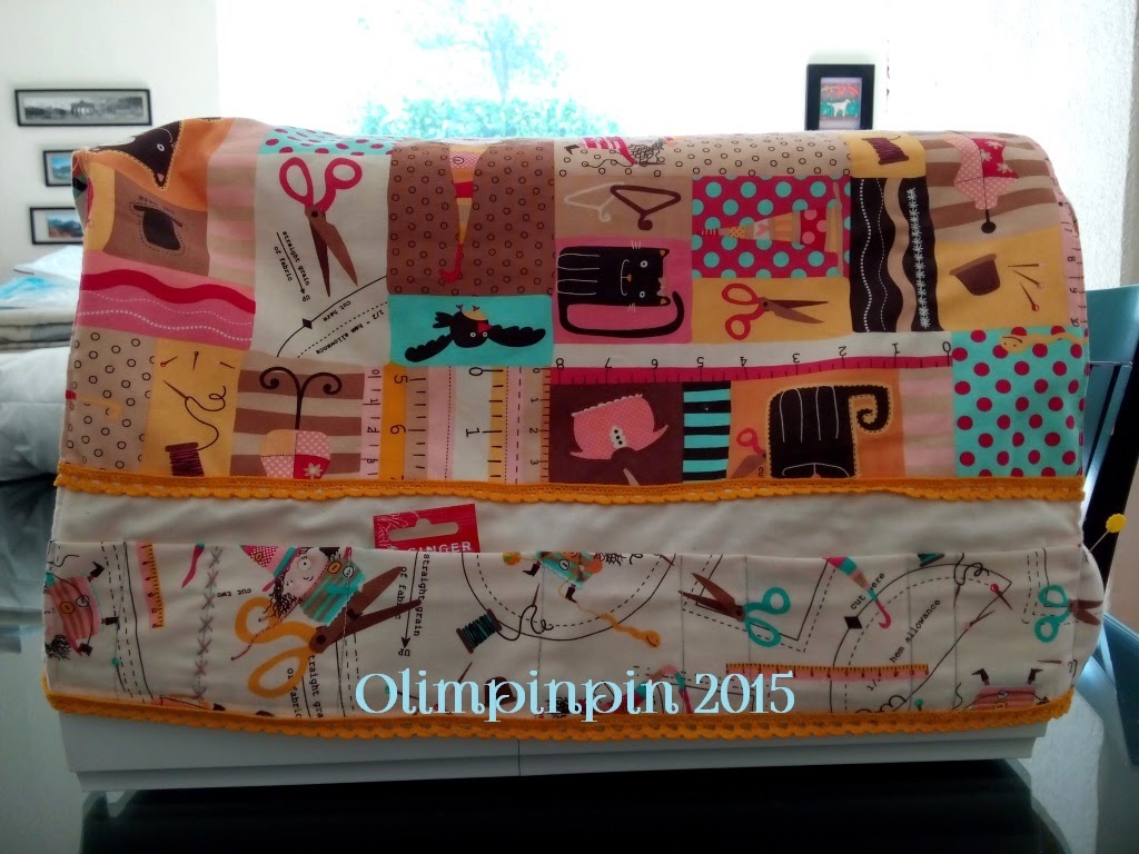 Funda de tela para máquina de coser. Patchwork y Quilting. Funda de tela para máquina de coser. Patchwork y Quilting.