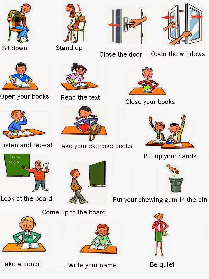 Consignes De Classe En Anglais Illustrées English-at-first-sight: octobre 2017