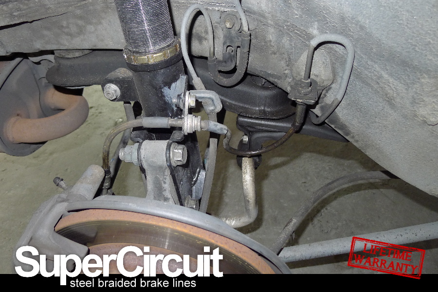 SUPERCIRCUIT Steel Braided Brake Lines: Toyota Camry ACV30 Steel