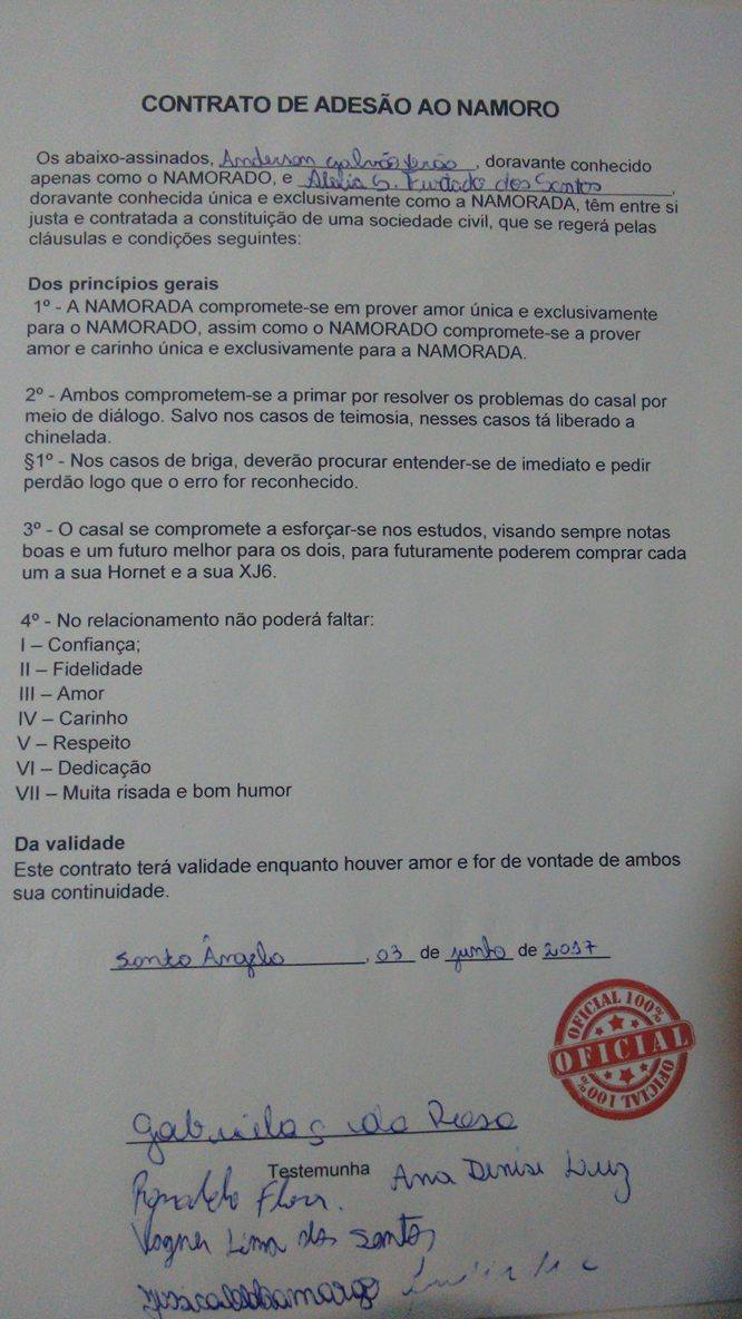 Pedido de namoro de um estudante de direito! Pedido de namoro de um estudante de direito!