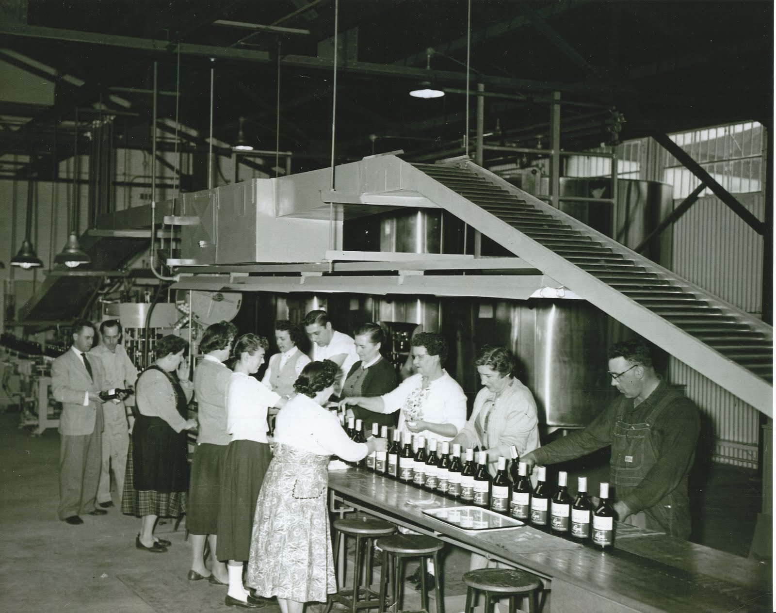 Pennsylvania Whiskey Pennco Bottling Line 1956