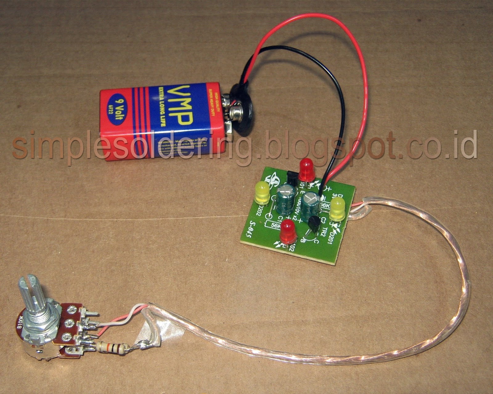 Simple Experiment And Electronics Hobby: Adjustable LED Flip Flop
