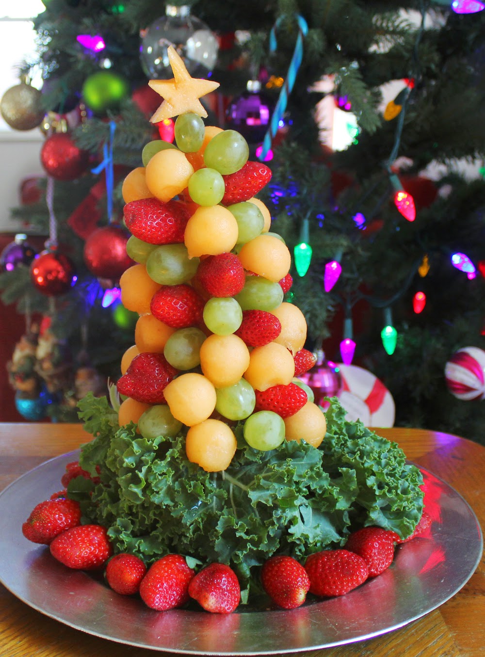I made for you: Christmas Tree, a healthy dessert.