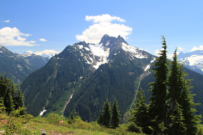 View of Mount Sefrit from the Goat Mountain Trail 