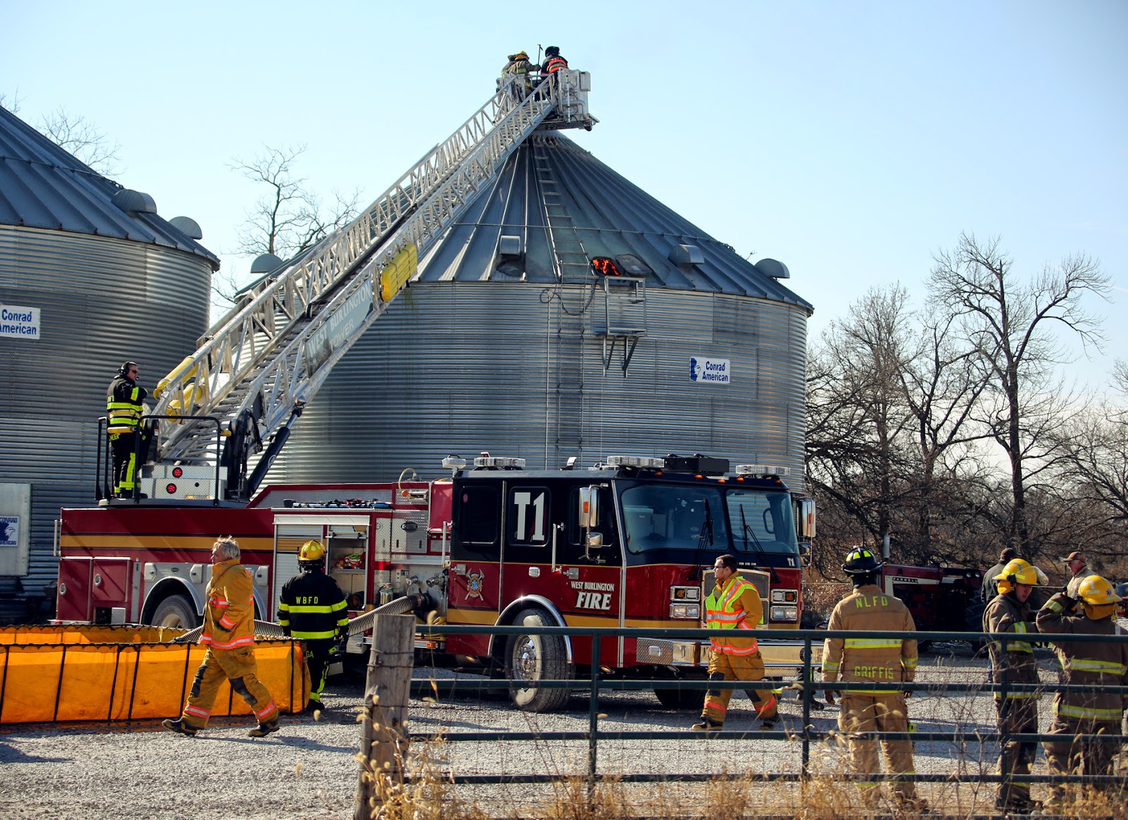 John Lovretta Photography Grain Bin Fire