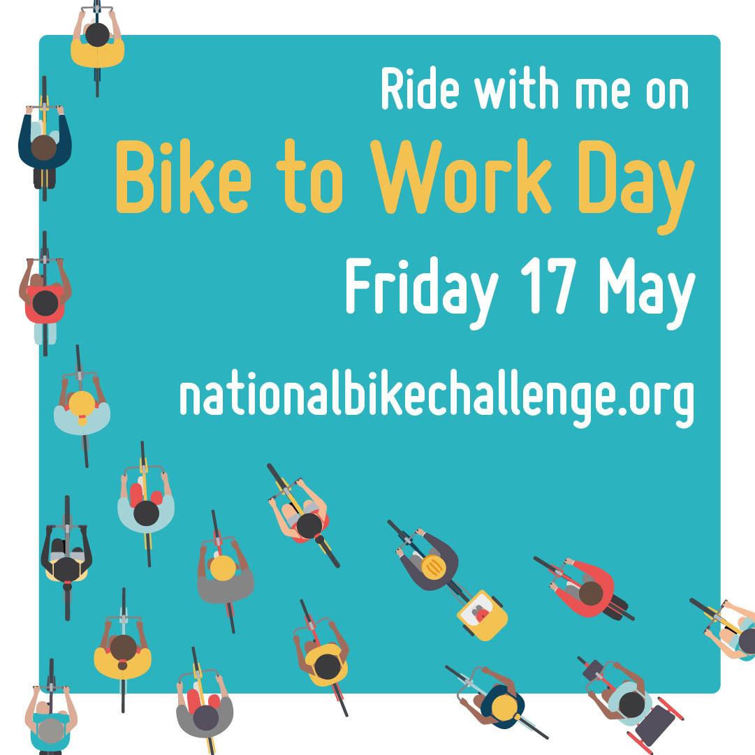 Mesquite Hugger Ride to Work Week & Day, National Bike Month, the