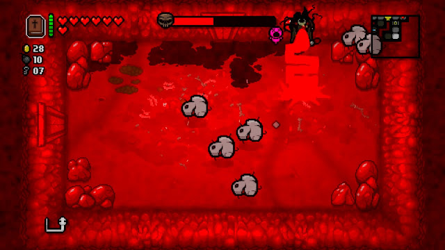 weird testicle-looking flying enemies