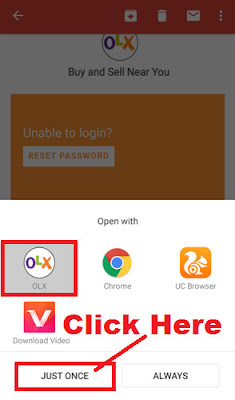 how to reset my forgotten olx account login password