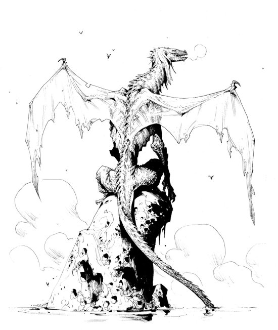 As ilustrações em forma de sketches de fantasia em preto e branco de Andrew Mar Andrew Mar artstation arte ilustrações fantasia sketches preto e branco