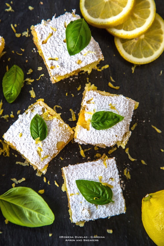 Lemon Basil Bars