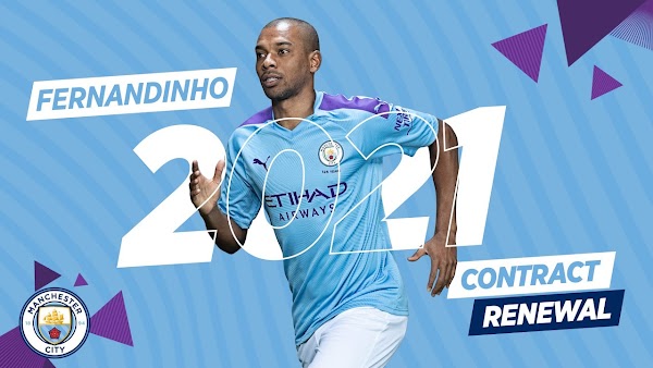 Oficial: Manchester City, Fernandinho renueva hasta 2021