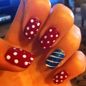 Everything About Fashion Today!: 4th of July Nail Art Designs