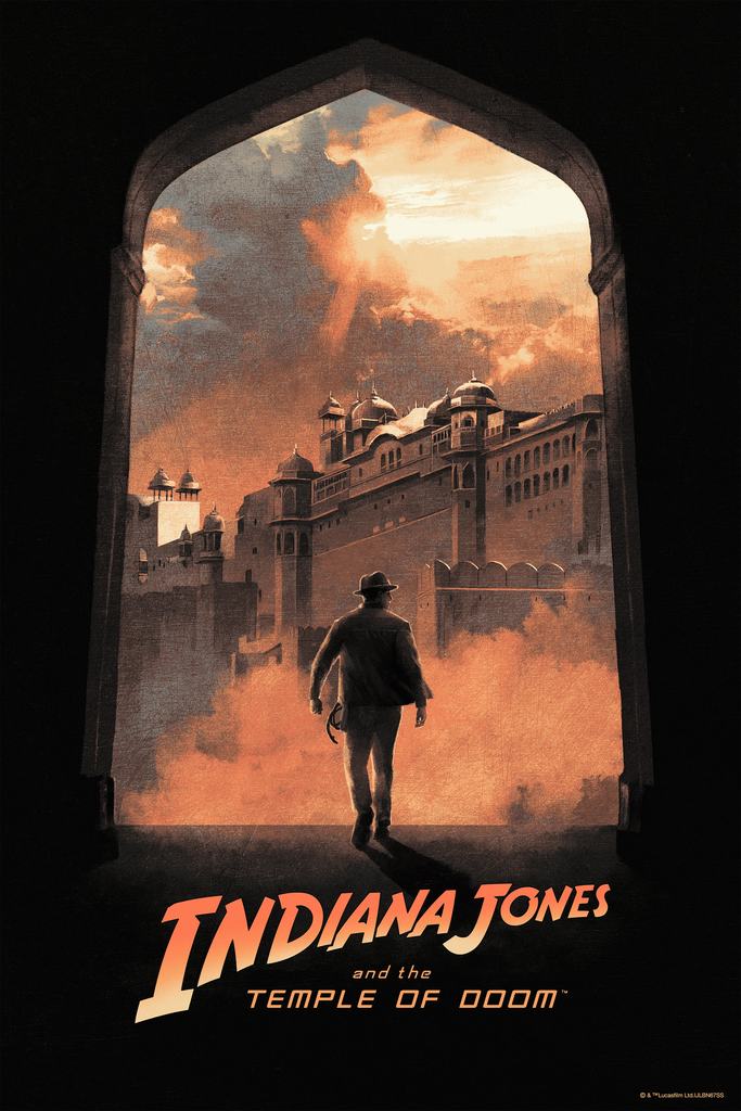 MOVIE POSTER INDIANA JONES and the TEMPLE of DOOM action adventure 24X36 VW0 