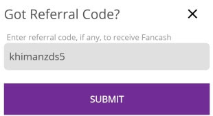fantain referral code