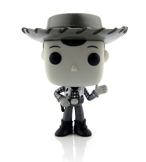 toy story woody funko pop woody's roundup black and white 