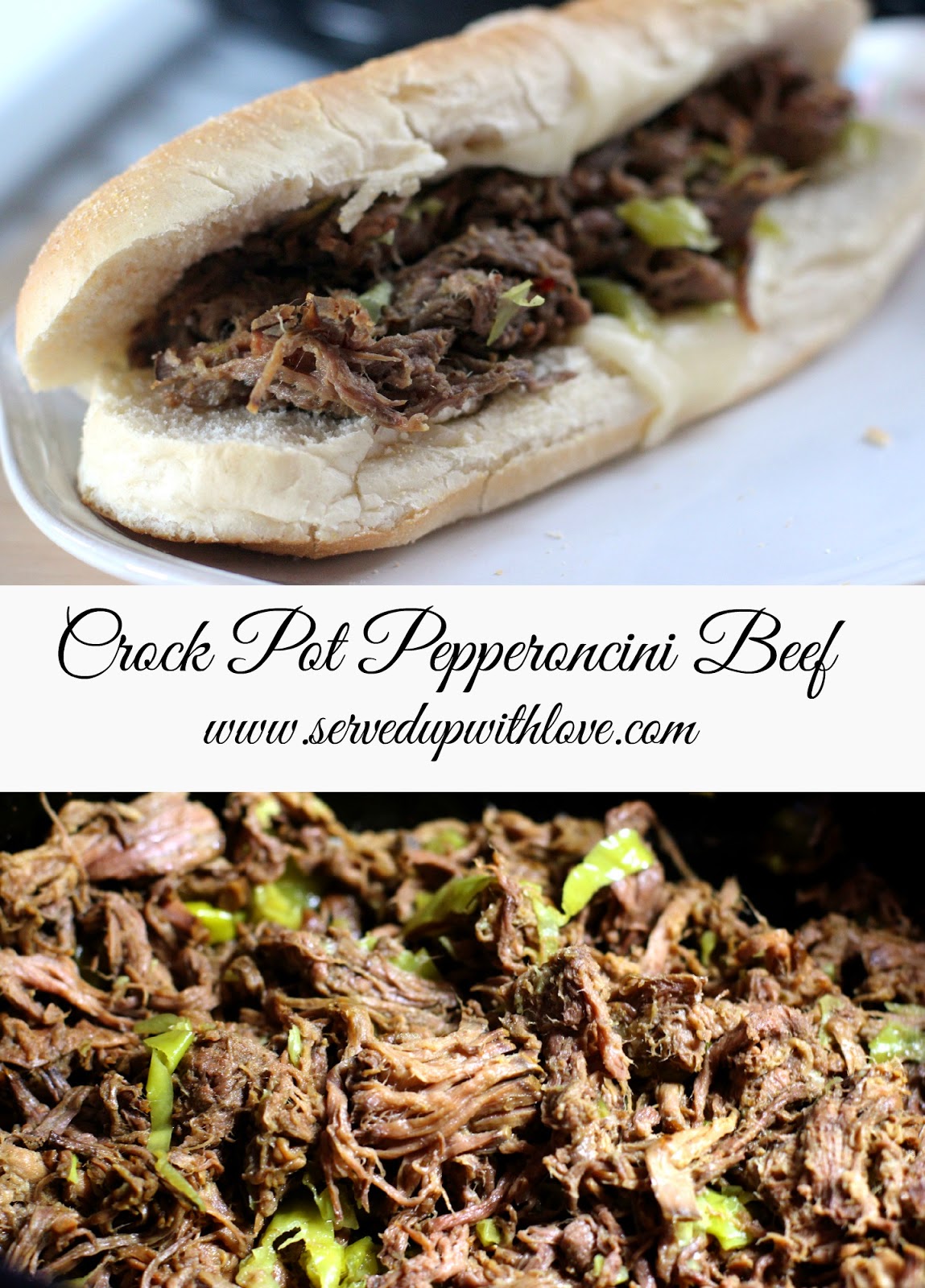 Crock Pot Pepperoncini Beef Served Up With Love