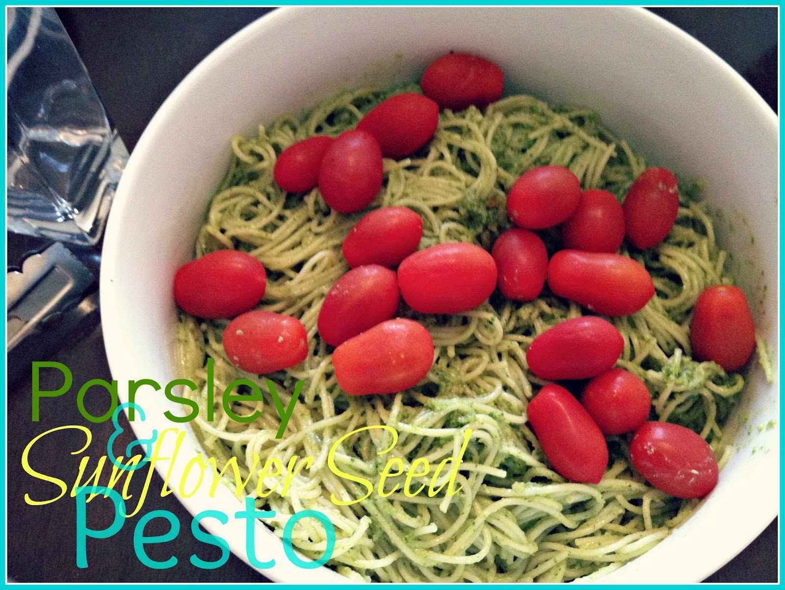 The Parsley and Sunflower Seed Pesto is pretty straightforward. You can