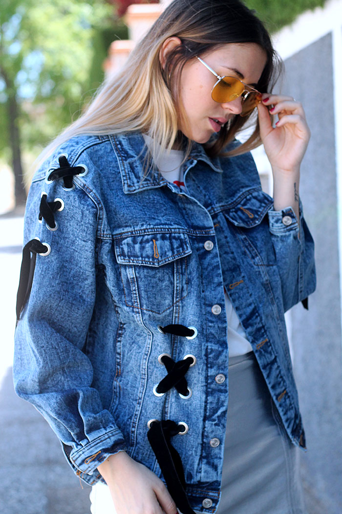 Denim and silver Denim y plata