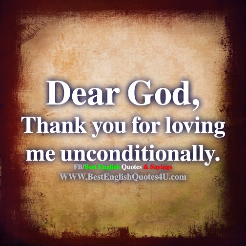 Dear God, Thank you for loving me...