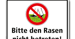 BLOG Golfplatz in Puchheim Frisch gesät... Bitte nicht betreten