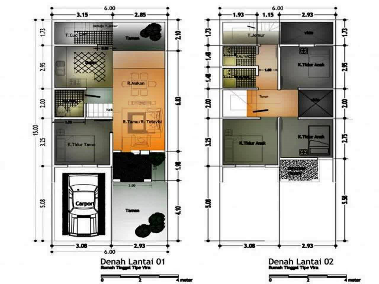  Denah Rumah Minimalis Ada Mushola Homkonsep