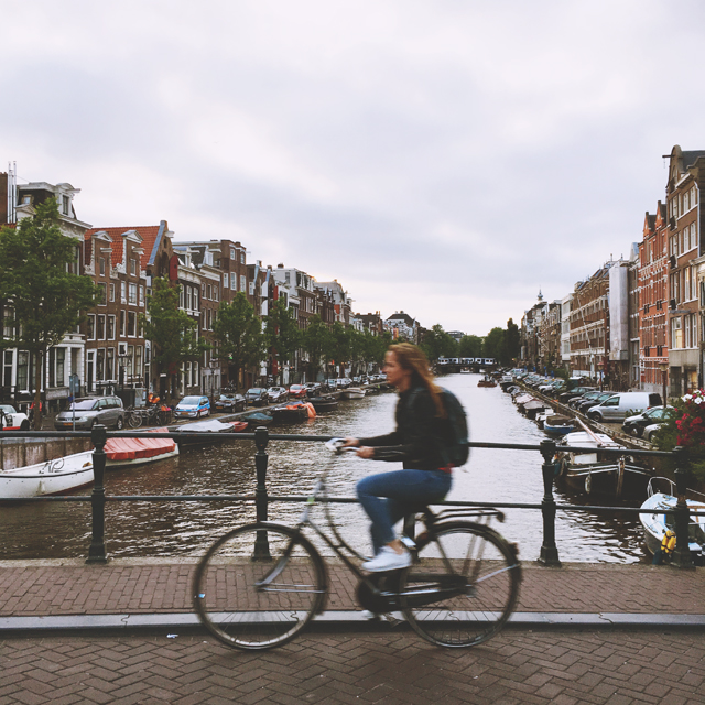 Cyclist Amsterdam