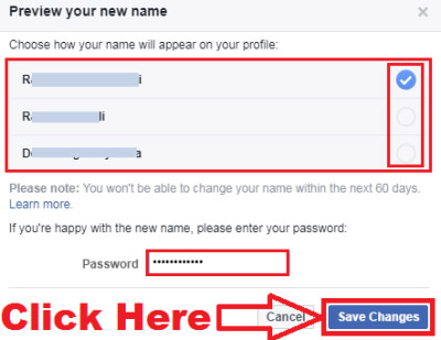 how to change name on facebook profile