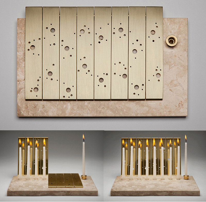 JML Menorah by Amy Reichert: