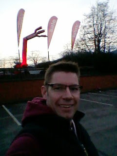 A Wacky Waving Inflatable Arm Flailing Tube Man at Terry's Blinds in Stockport