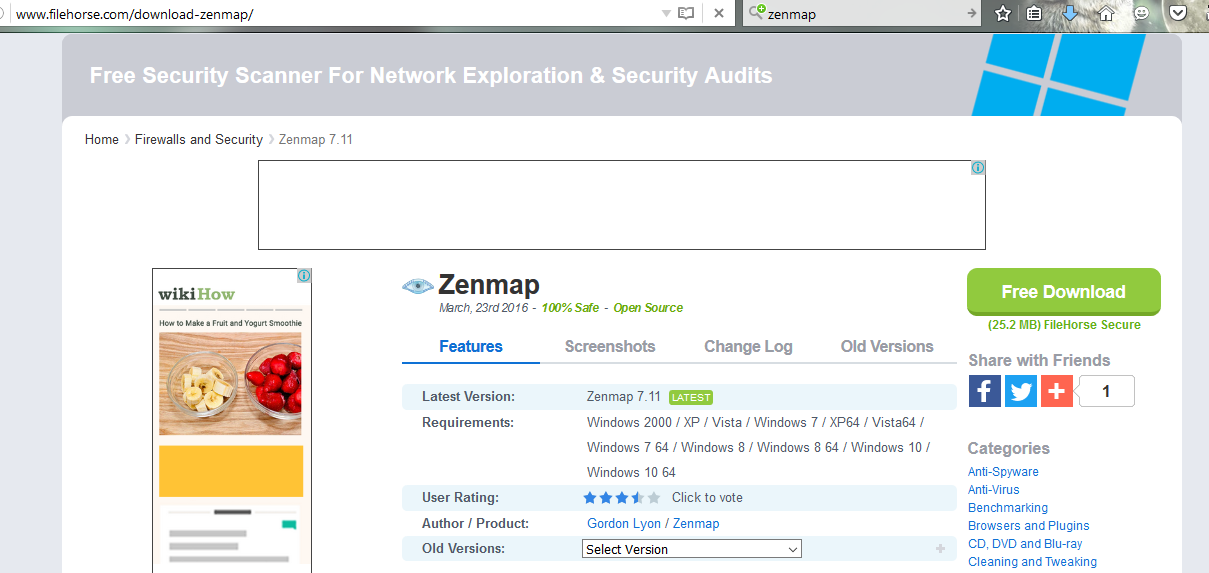 download zenmap for windows 7 free