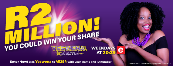 YesWena 20:29 - Click Here! YesWena 20:29 - Click Here - Win your share of R2 Million in Cash Prizes. Tune into ETV tn January 2018.
