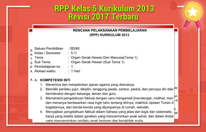 RPP Kelas 5 Kurikulum 2013