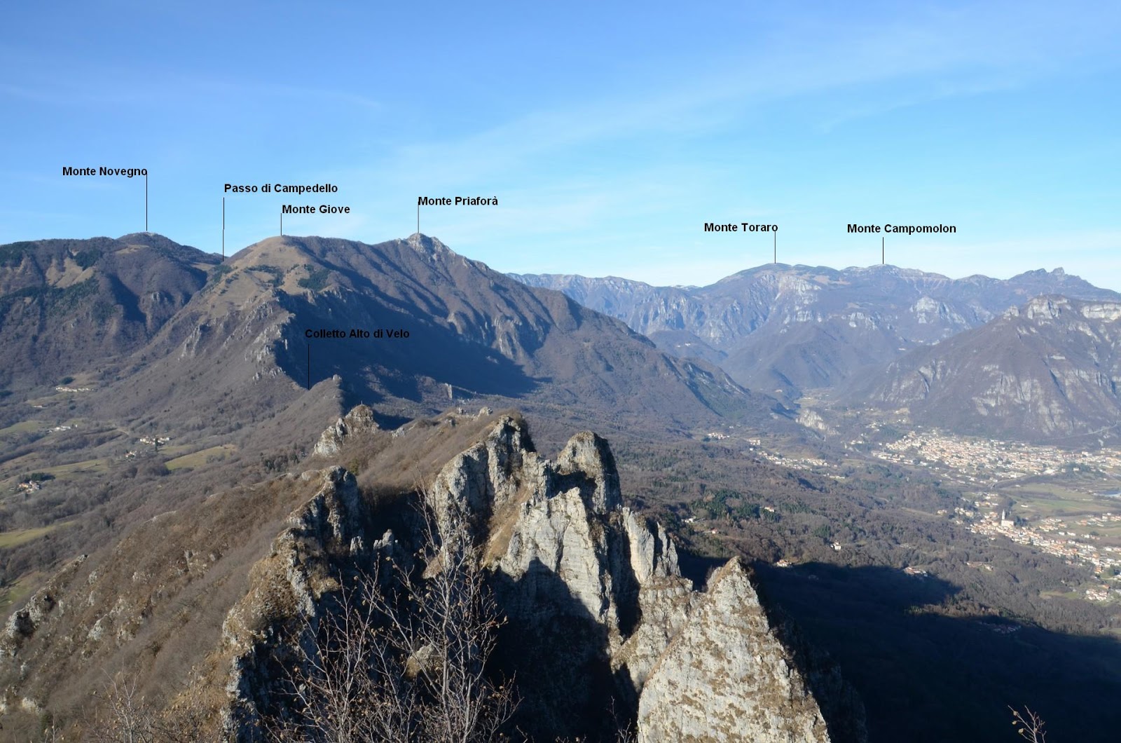 Montagna a tutta birra Sentiero delle Creste al M. Summano, 1296 m Prealpi Vicentine