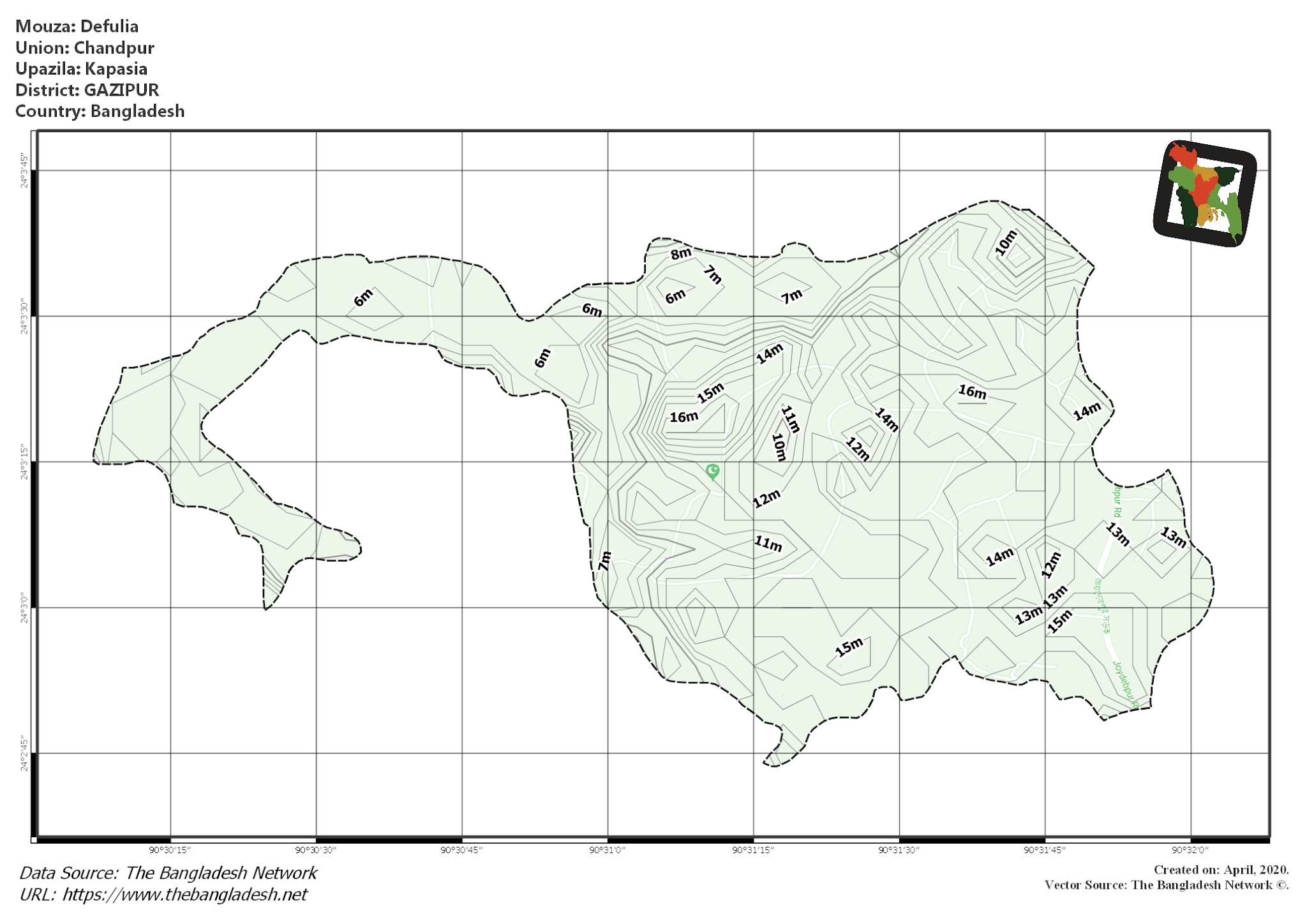 Map of Defulia Mouza of Kapasia Upazila, GAZIPUR Map of Defulia Mouza of Kapasia Upazila, GAZIPUR, Bangladesh.