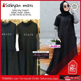 GMS196 FLFXN196S38 Sabyan Maxi Terbaru Cantik Dropship SK1461510501