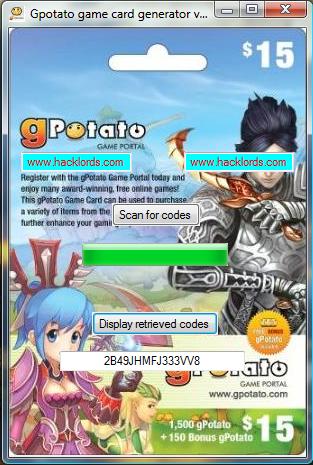 gpotato coupon generator