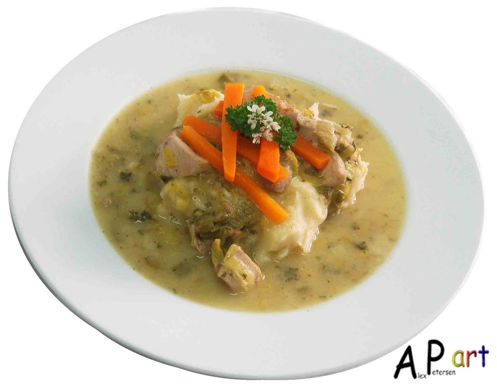 Alex the Contemporary Culinarian Chicken Leek and Asparagus